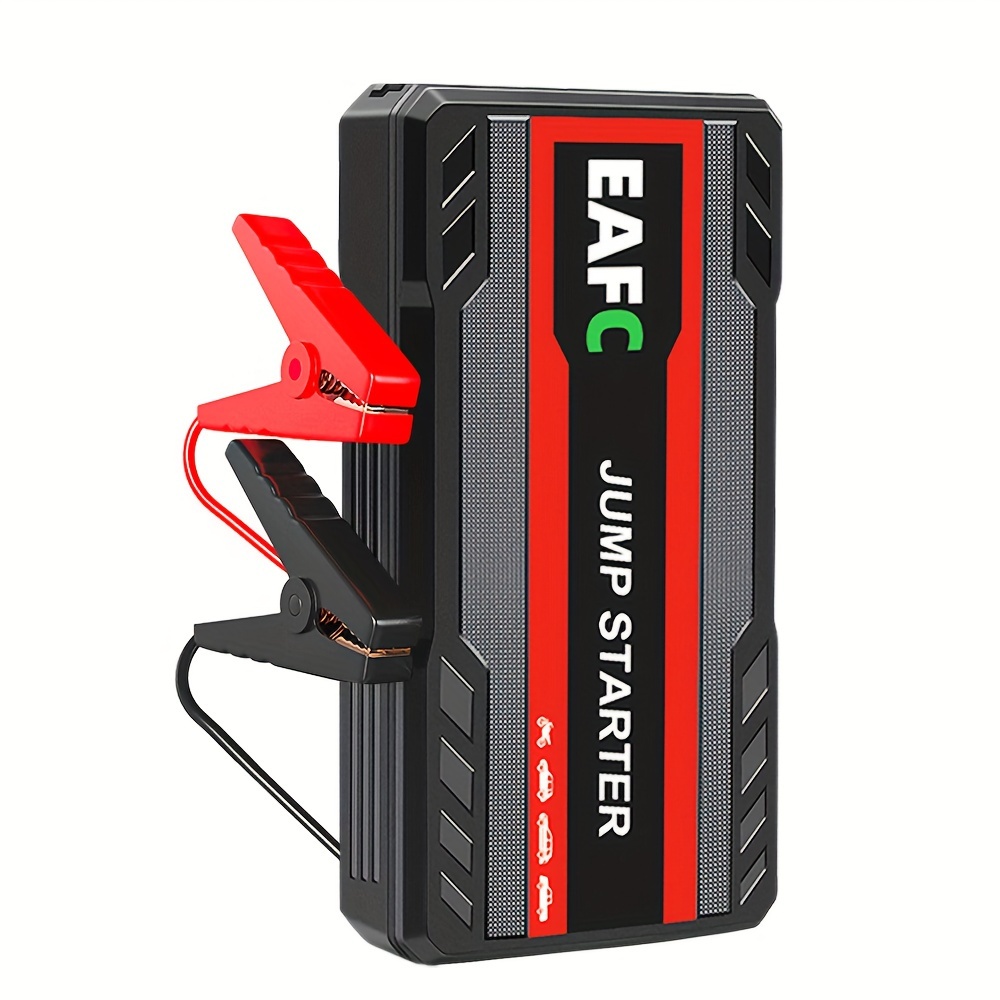 portable car jump starter battery power bank with led light new upgrade car emergency booster supports starting 12v gasoline cars up to 3 0l