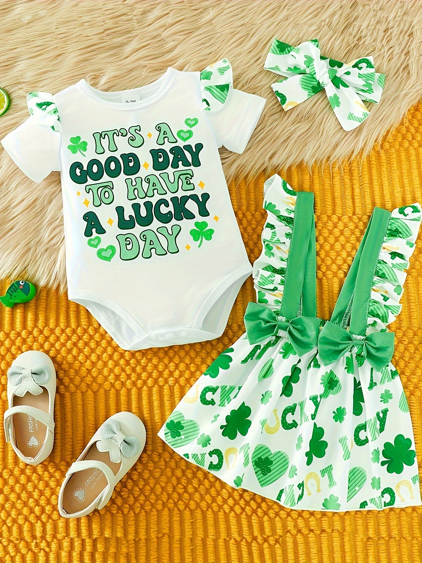 St patrick's day shop outfit baby girl