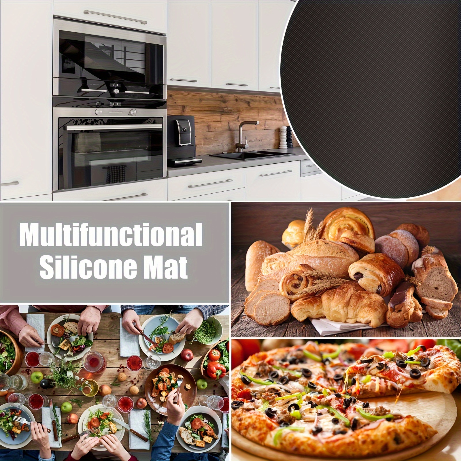 Induction Cooktop Protector Mat, Silicone Induction Hob Cover Mat