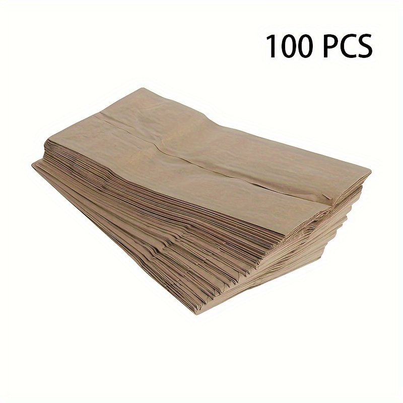 Brown Kraft Paper Lunch Bags Packaging Flat Gift Wrap Bags - Temu