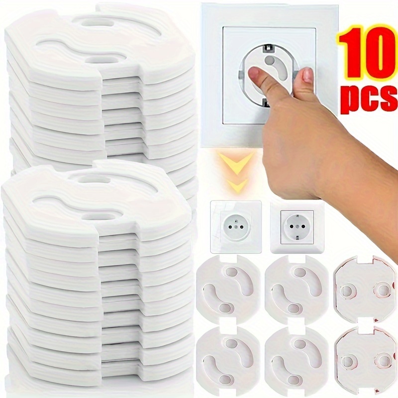 12 tapas de toma de corriente a prueba de bebés, paquete de 12 cubiertas de  enchufe para enchufes eléctricos, cubiertas de toma de corriente de