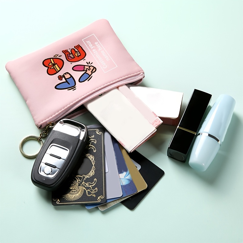Hand-held Wallet Clutch Bag Key Bag Coin Purse Pendant Bag Embroidered  Simple