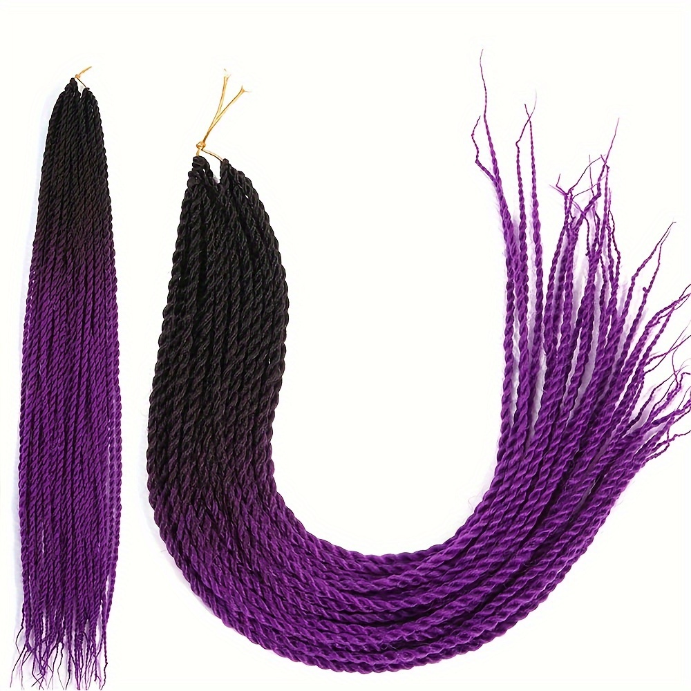 30strands Senegalese Twist Crochet Hair Long Ombre Color - Temu Canada