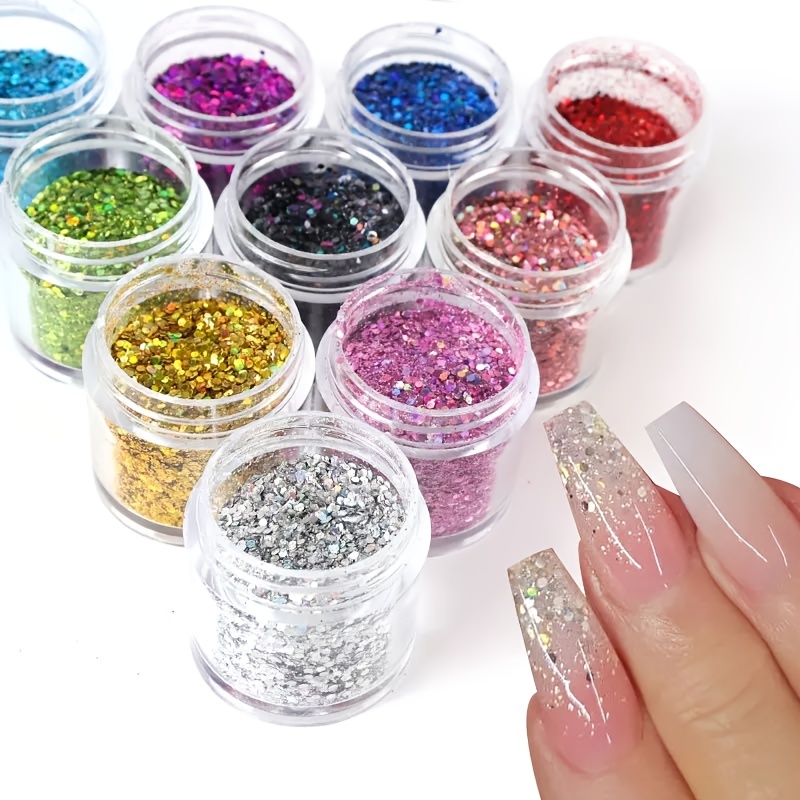 Laza Holographic Fine Glitter 20 Colors Arts and Craft Glitter Mixed Ultra  Fine Powder Sequins for Resin Nail Art Epoxy Tumbler Decoration Weddings