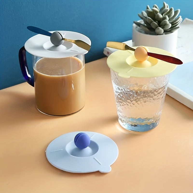 Creative Silicone Cup Cover Leak proof Dustproof Ceramic Tea - Temu