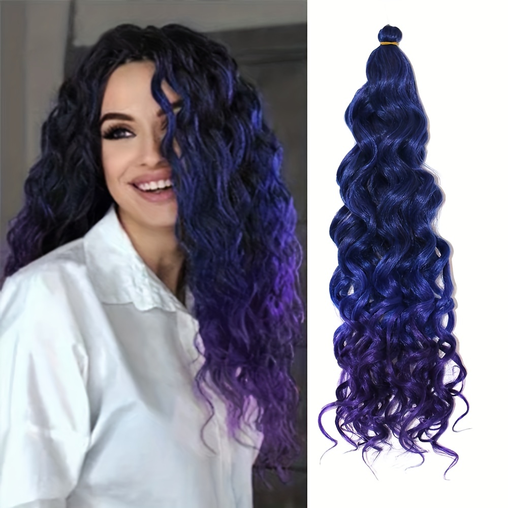50 8 Cm Hawaii Curl Braiding Synthetic Hair Extensions 1 Pack Ocean Wave Hair
