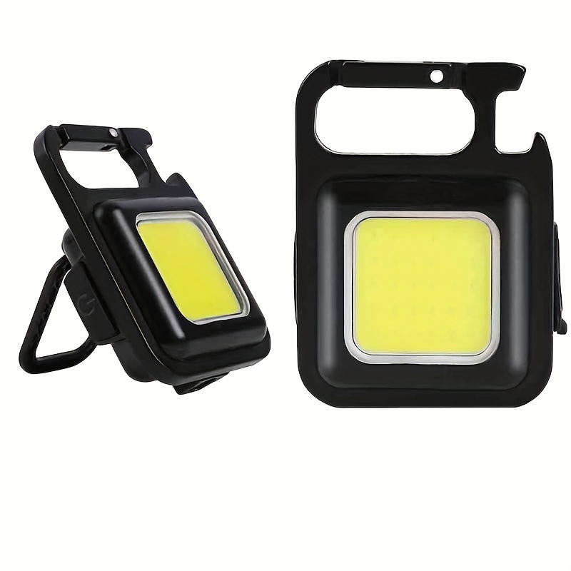 1pc Portable Usb Rechargeable Cob Work Light Multifunctional Mini Led  Flashlight Camping Inspection Keychain Light - Sports & Outdoors - Temu
