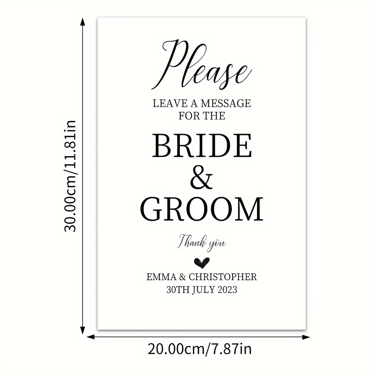 11B Engraved Acrylic Wedding Invitations