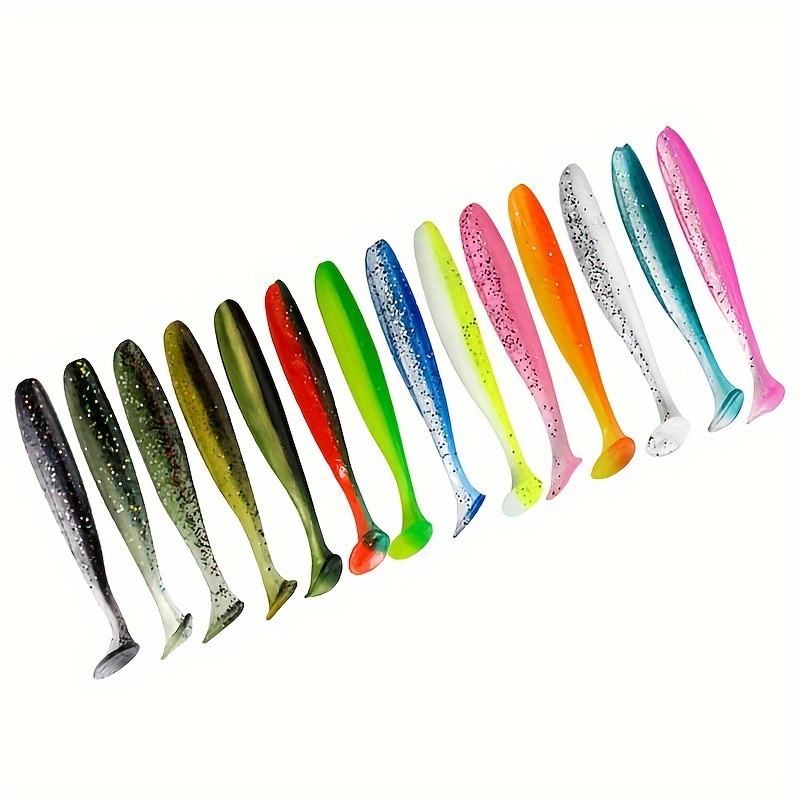 SIEYIO 5Pcs Fishing Soft Lure Plastic for T Tail Bait Artificial