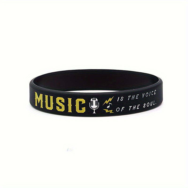 NEW] Rock Band Silicone Rubber Bracelet Unisex Accessory