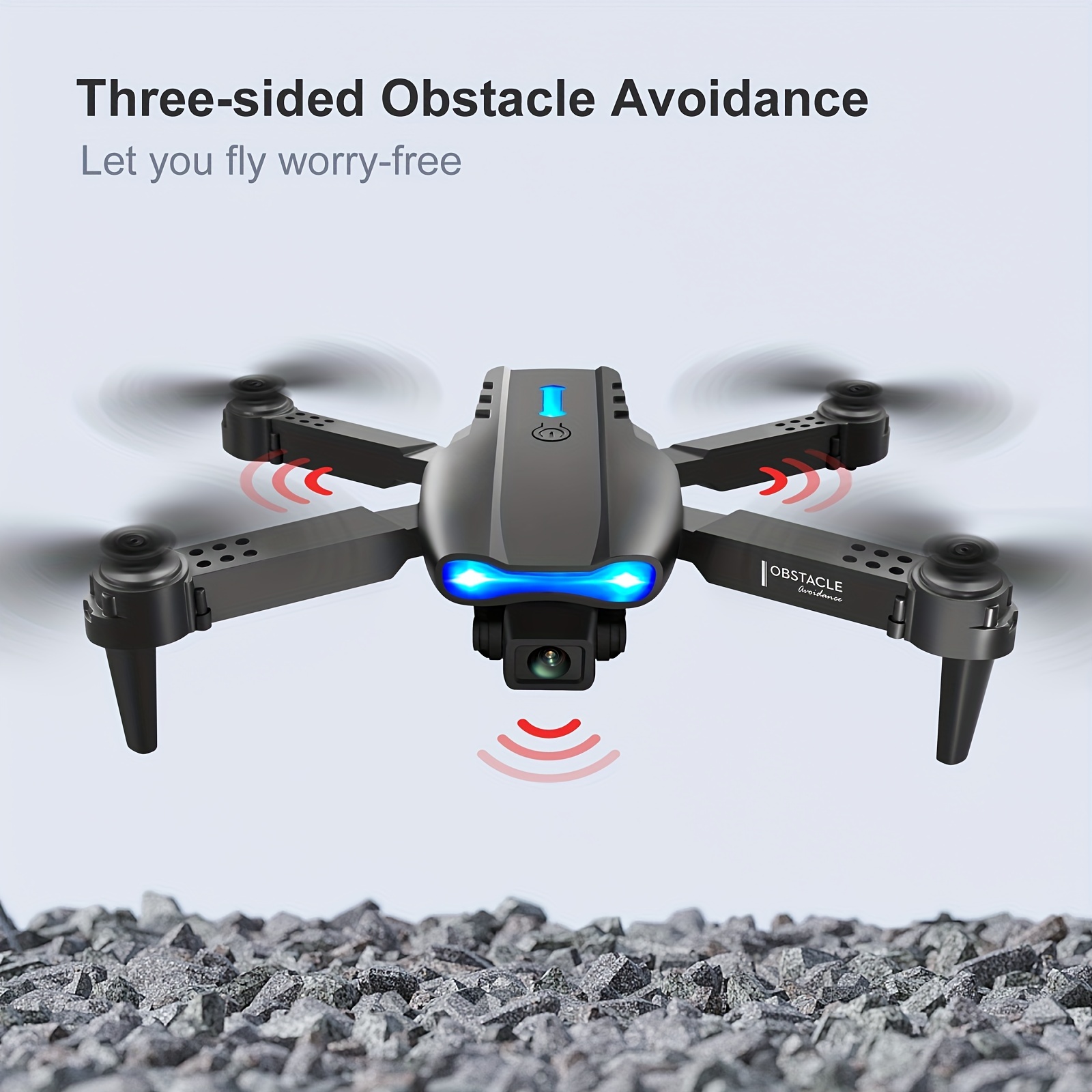 Drone E99 Pro Avec Caméra HD, WiFi FPV HD Double Pliable RC Quadcopter  Altitude Hold, Télécommande Pour Débutants, Cadeaux Pour Hommes, UAV  Abordable Pour L'intérieur Et L'extérieur - Temu France