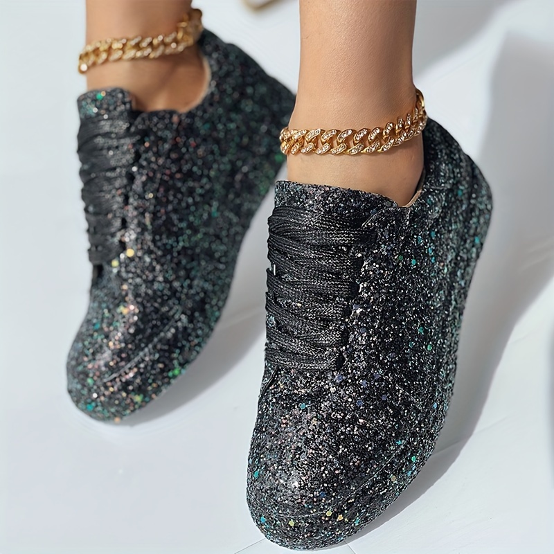 Rhinestone Shoes Sneakers - Temu