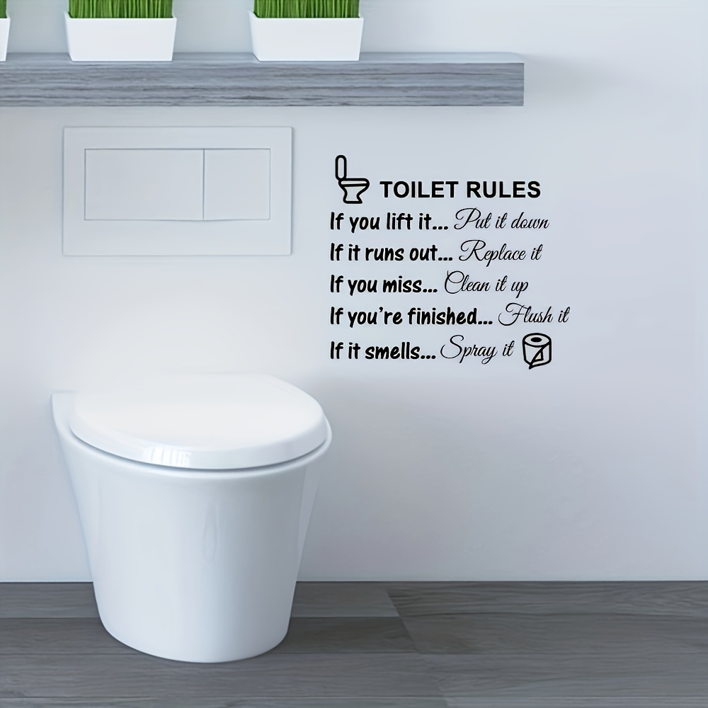 WC Bathroom Sticker