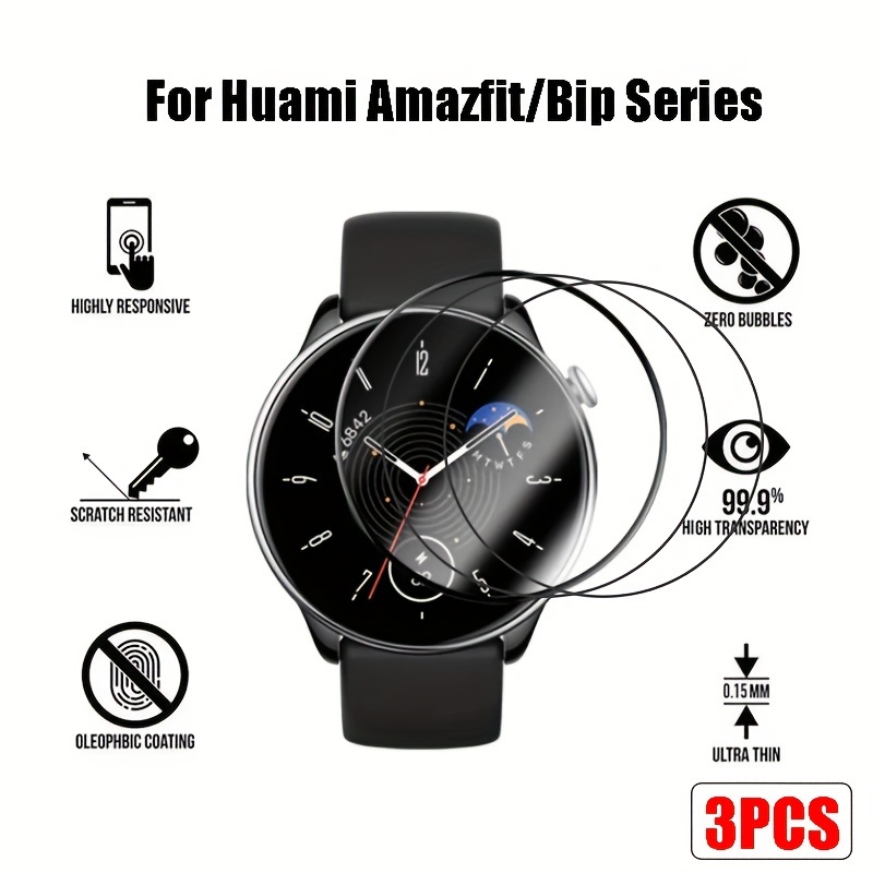 Soft Screen Protector Film for Amazfit GTR 4 3 3Pro 2 2e GTS 4 4mini 3 2 2e  2mini Bip S U 3Pro Pop Cover Smart Watch Accessories
