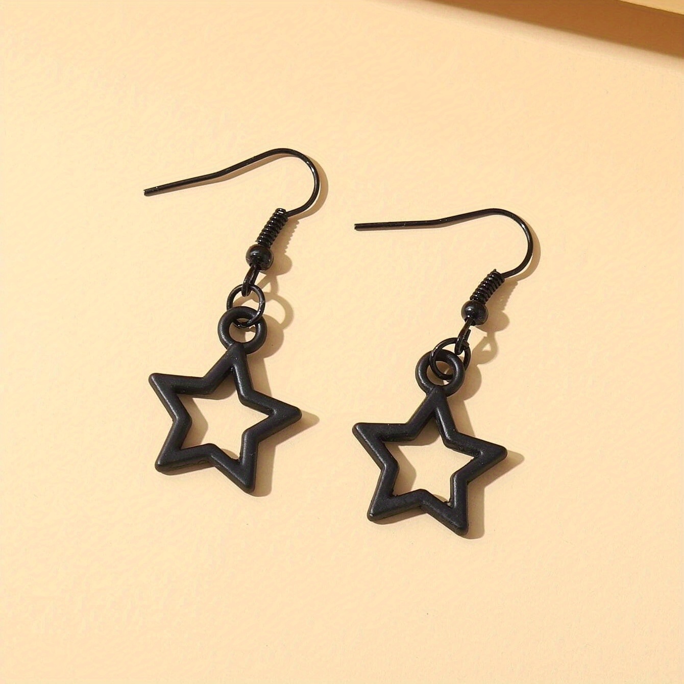 Hollow Star Shape Drop Earrings for Daily Wear