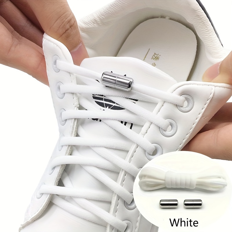 No Tie Shoe Laces Capsule Metal Shoelace Buckle Elastic Lazy - Temu