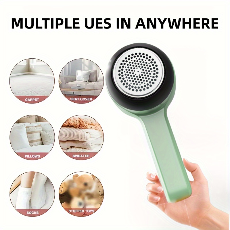 Electric Lint Remover Portable Fabric Shaver Fast Convenient Effective Fuzz  Remover Rechargeable Lint Removers USB Fabric Lint Trimmer Sweater Saver