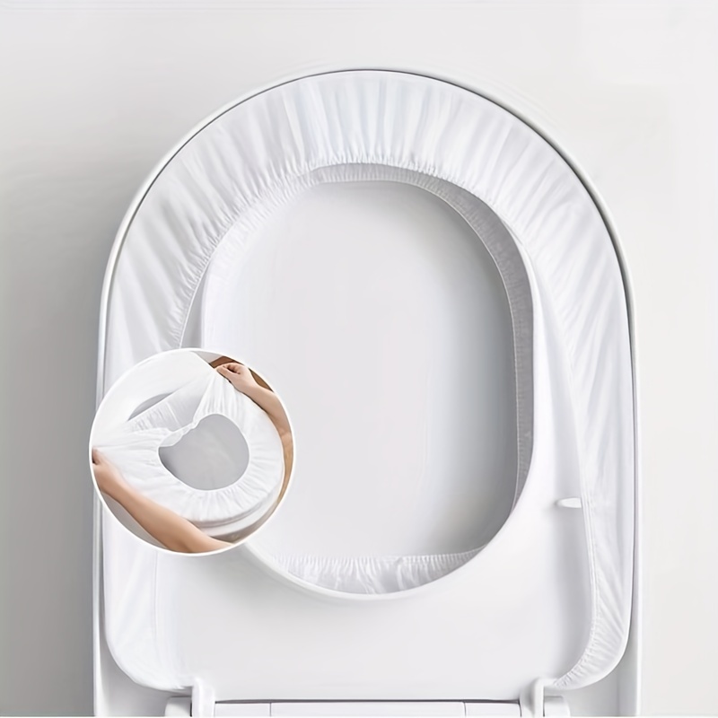 10 Stück Toiletten-sitzbezüge, Einweg-extra-große Wasserdichte  Toilettenabdeckung Für Kleinkinder Und Erwachsene, - Industrie & Handel -  Temu Austria