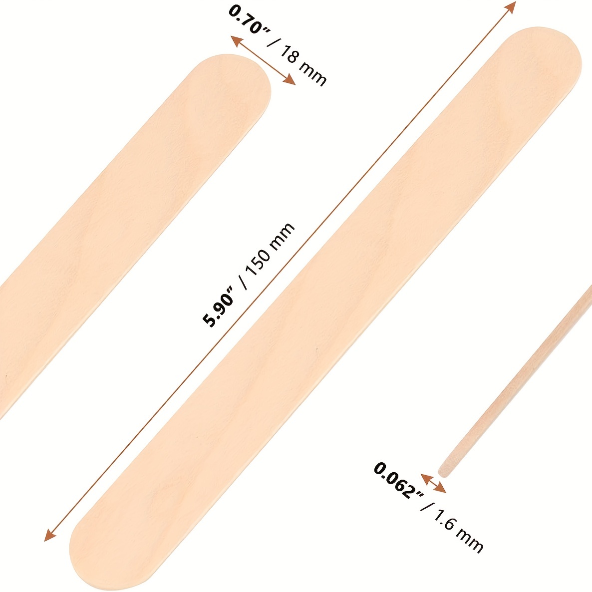 Craft Stick Ice Cream Stick Popsicle Stick Length High - Temu
