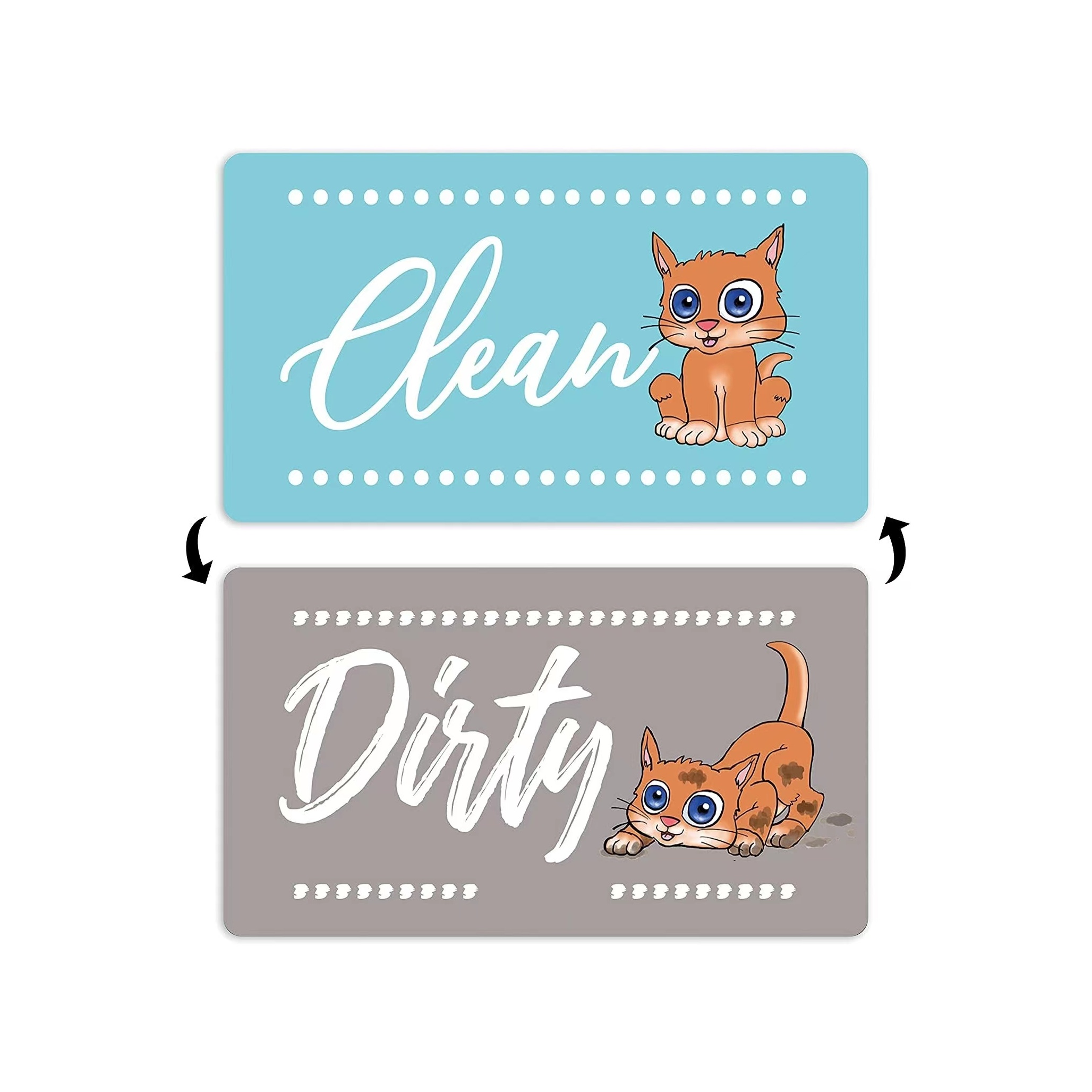 CONMOTO Dishwasher Magnet Clean Dirty Sign,Clean Dirty Magnet for  Dishwasher,Kitchen Dishwasher Magnets Sign, No-Scratch Strong Magnets,  Dirty Clean