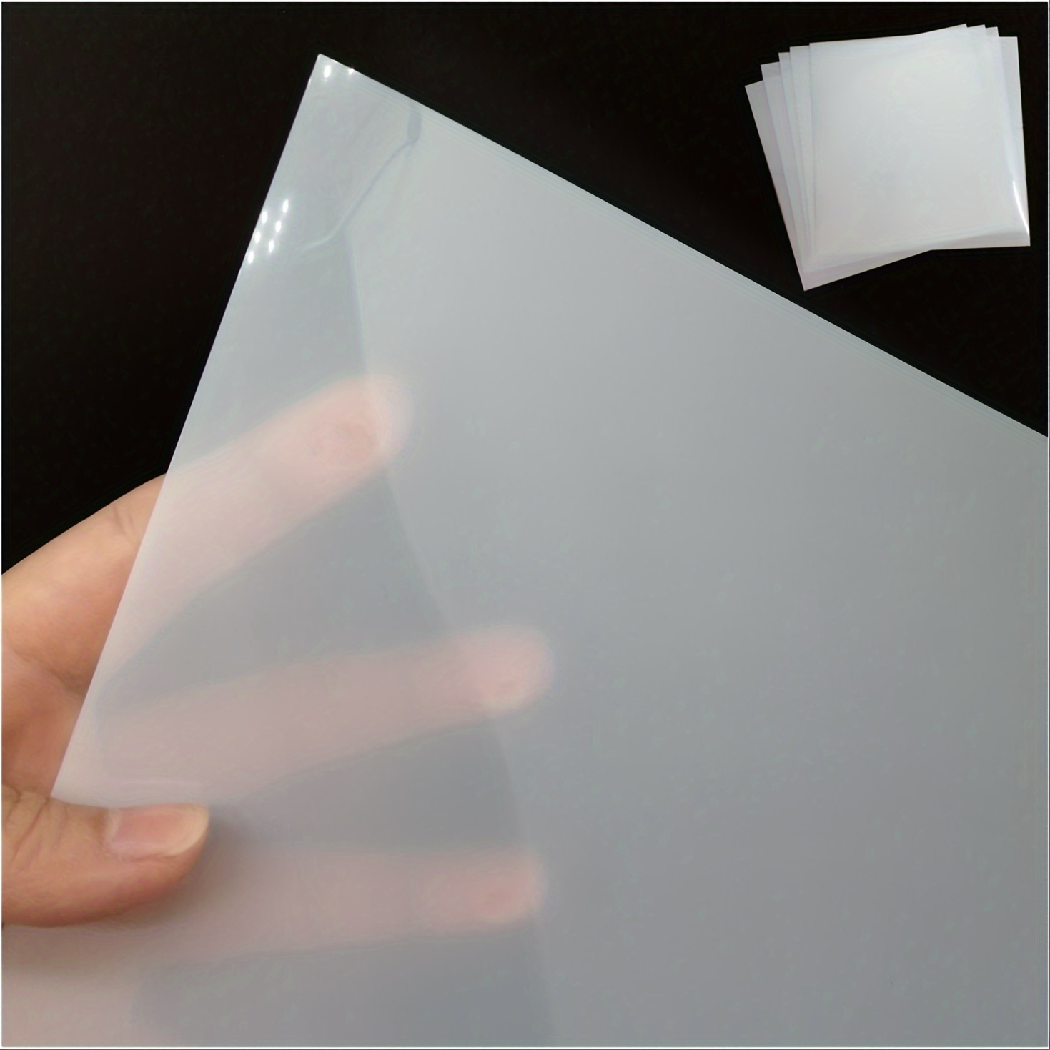

10pcs 10 Mil Mylar Sheet 12 X 12 Inch Milky Translucent Pet Blank Stencil Making Sheet For Cricut, Laser Cutting, Cut Tool Template Material For Cutting Machines, Food-safe Craft Plastic