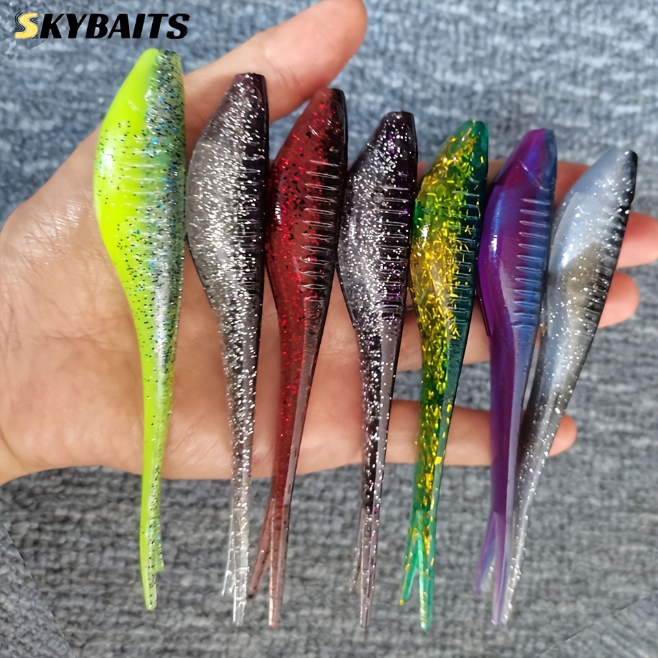 Bag Solid Color Bionic Fishing Lure Artificial T tail Soft - Temu