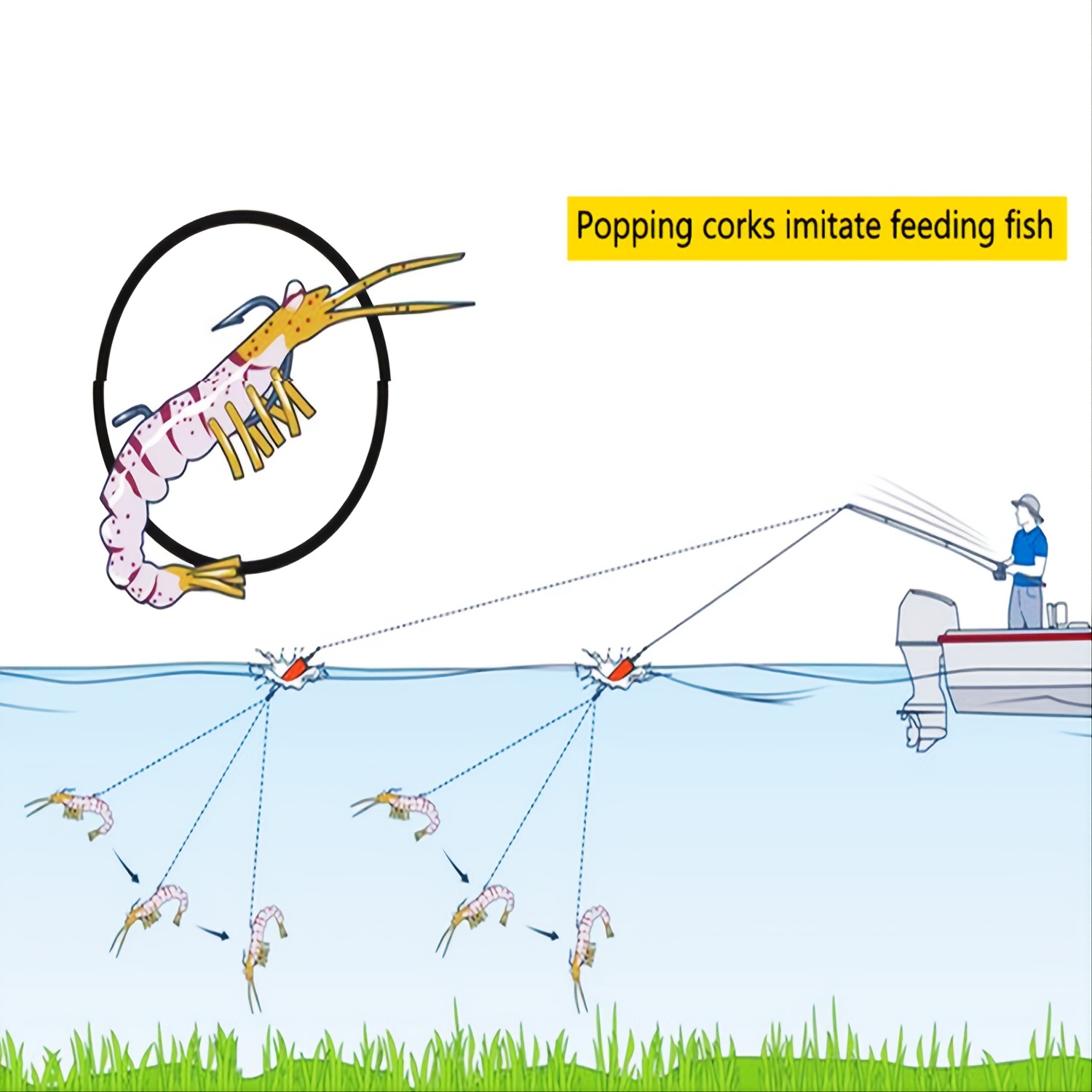 3 Uds Señuelo Pesca Camarones Anzuelo Cebo Falso Artificial - Temu