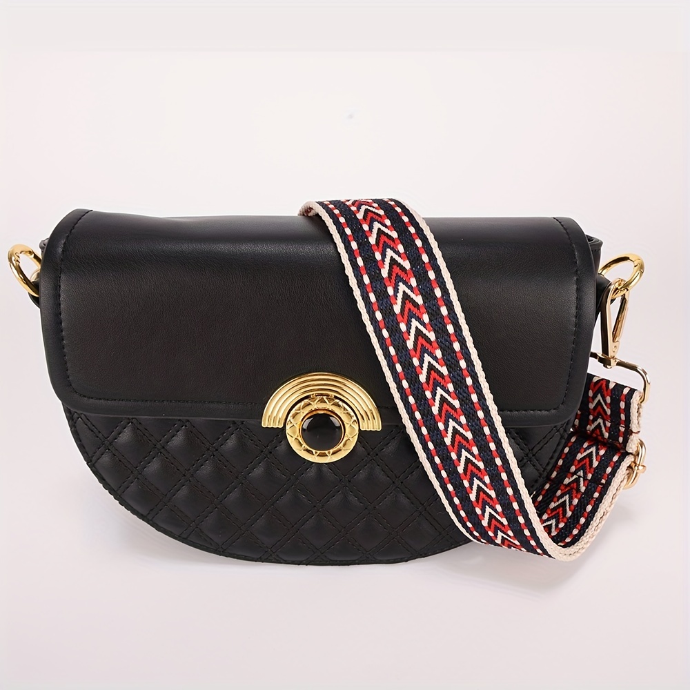 Vintage Pattern Strap Durable Adjustable Shoulder Bag Strap Wide Ethnic Strap
