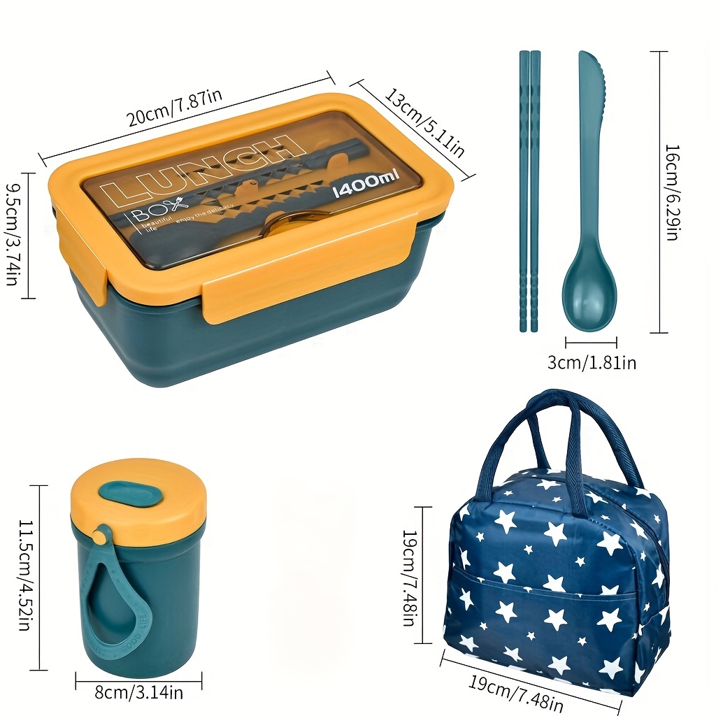 Insulated Lunch Bag For Men Women With Flatware Set Portable - Temu