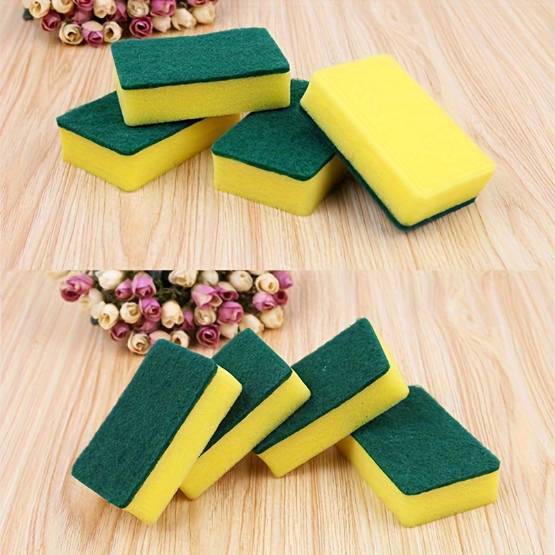 Multifunctional Cleaning Sponge With A Handle, Double-sided Scouring Pad,  Dishwashing Sponge, Premium Kitchen Sponge, Durable Non-scratch Sponge  Wipe, Super Absorbent, Cleaning Supplies, Cleaning Tool, Ready For School -  Temu