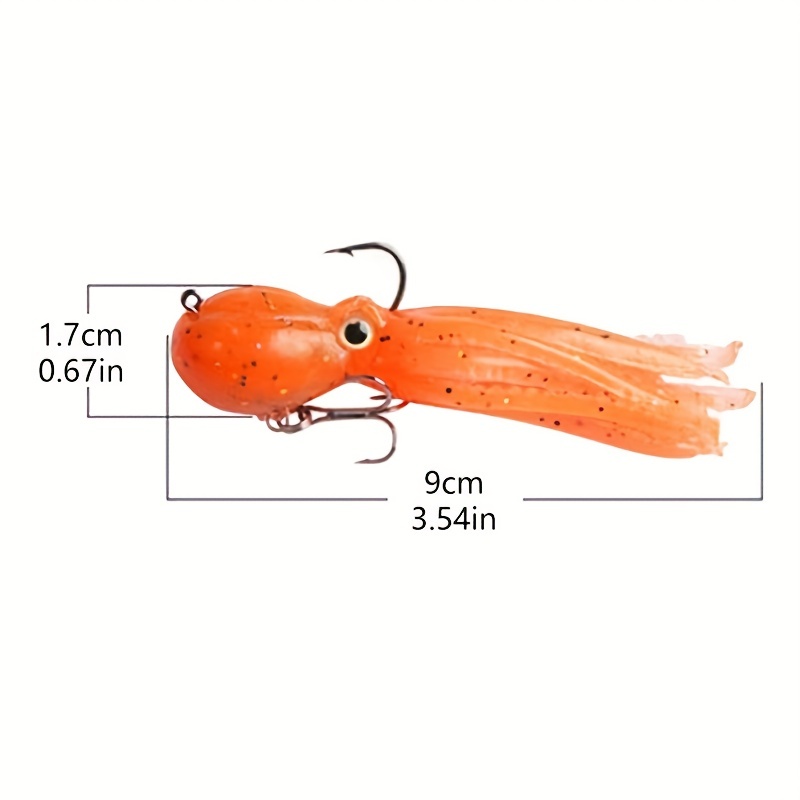 Octopus Swimbait Soft Fishing Lure with Skirt Tail, Lingcod