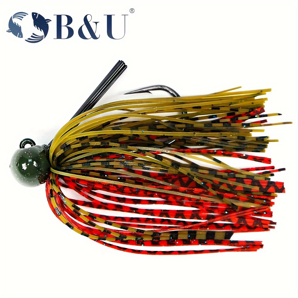 Fishing Jig Silicone Skirts Lures Assorted Color Spinnerbait