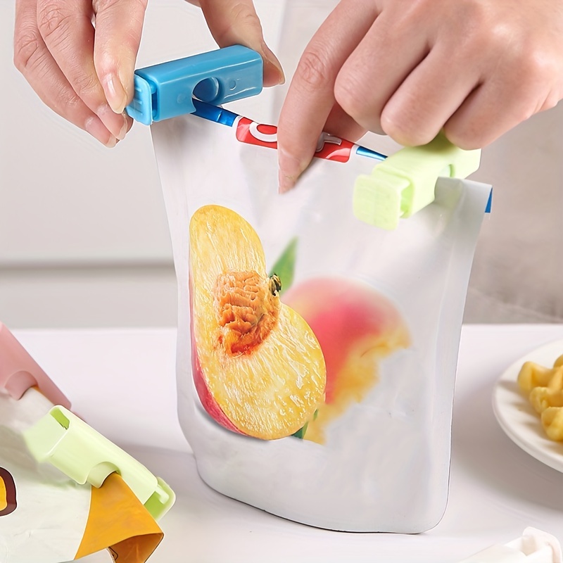 Read Bag Seal Clip Squeeze And Lock Bread Bag Clips For Food - Temu