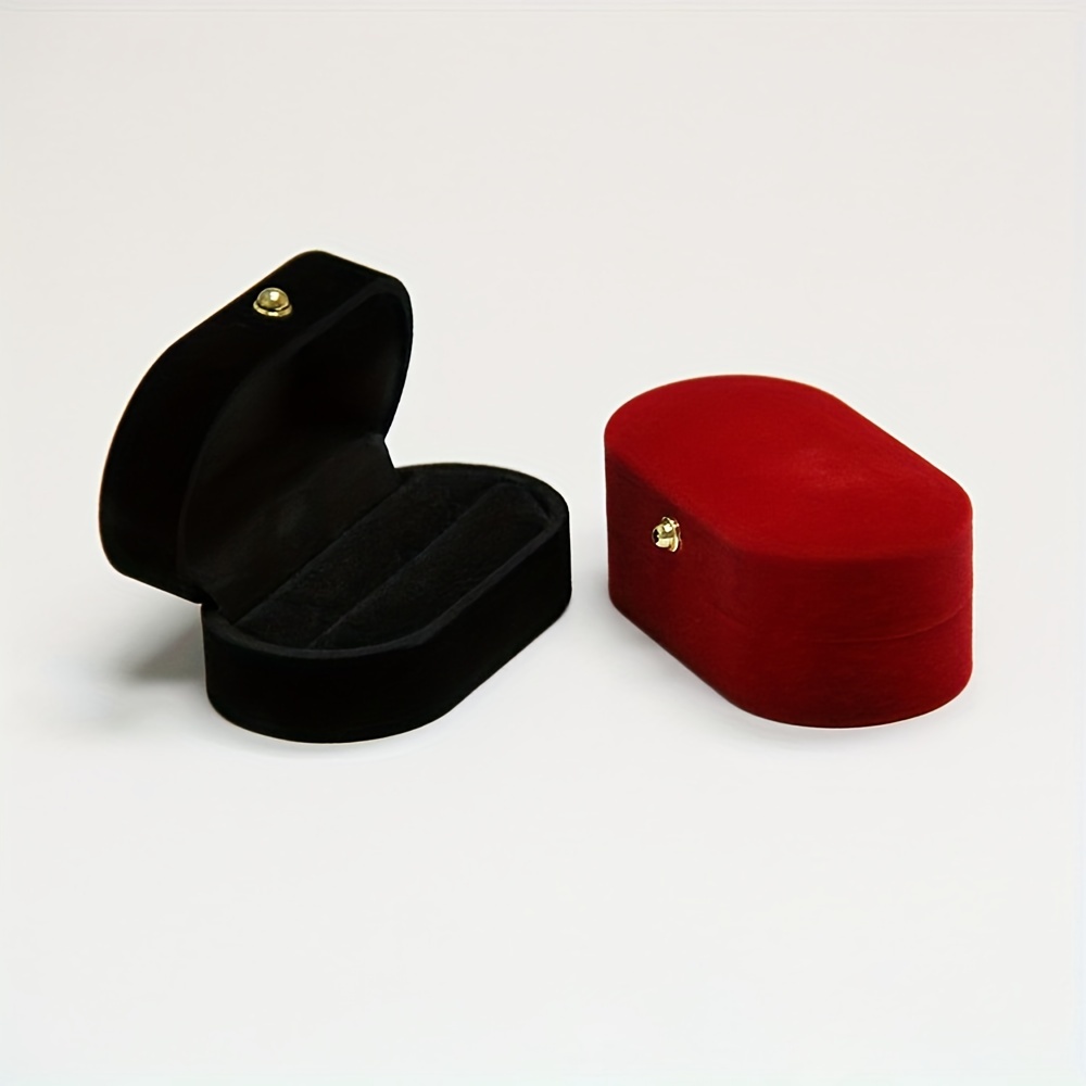 

1pc Vintage Plastic Rectangle Ring Box, Fashion Magnetic Earrings Box