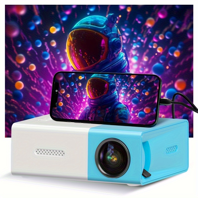 HY300 Mini Projector 4K Android 11.01080P 720 P 200ANSI Portable Wireless  Home Outdoor Cinema 180° Projection Angle Adjustable