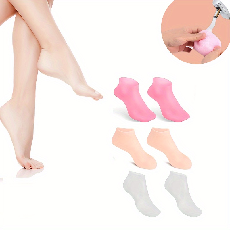 Spa Silicone Socks Moisturizing Gel Socks Exfoliating and Preventing  Dryness Cracked Dead Skin Remove Protector Foot Care Tools - AliExpress