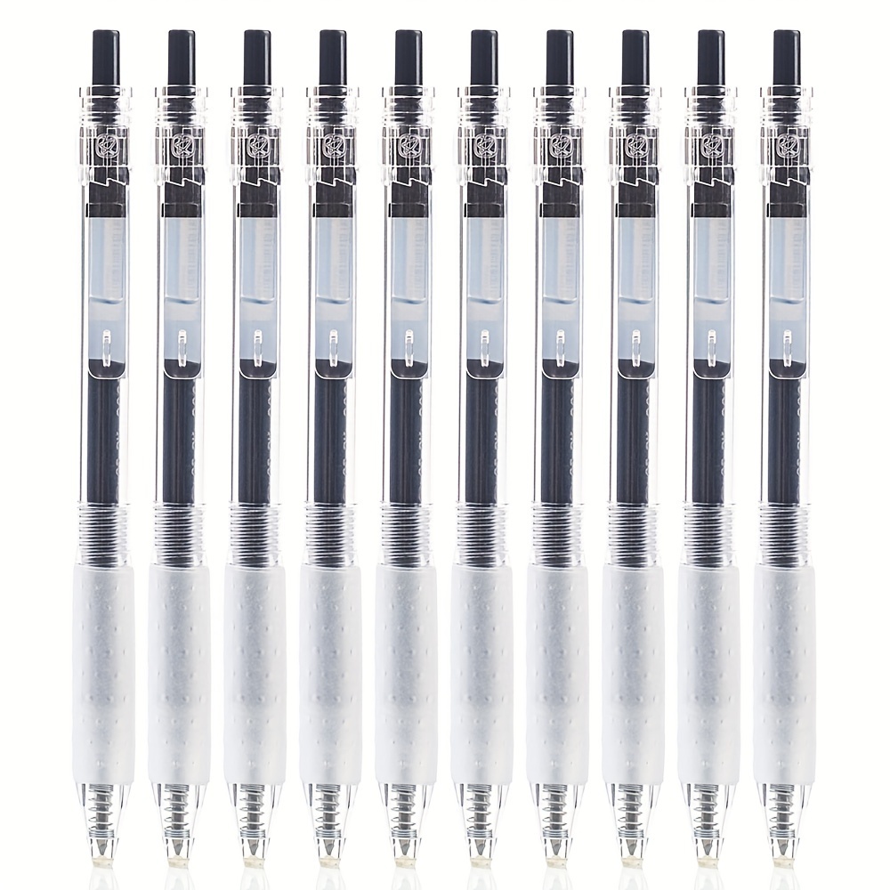 Black Gel Pens Retractable Gel Pens Smooth Writing For - Temu