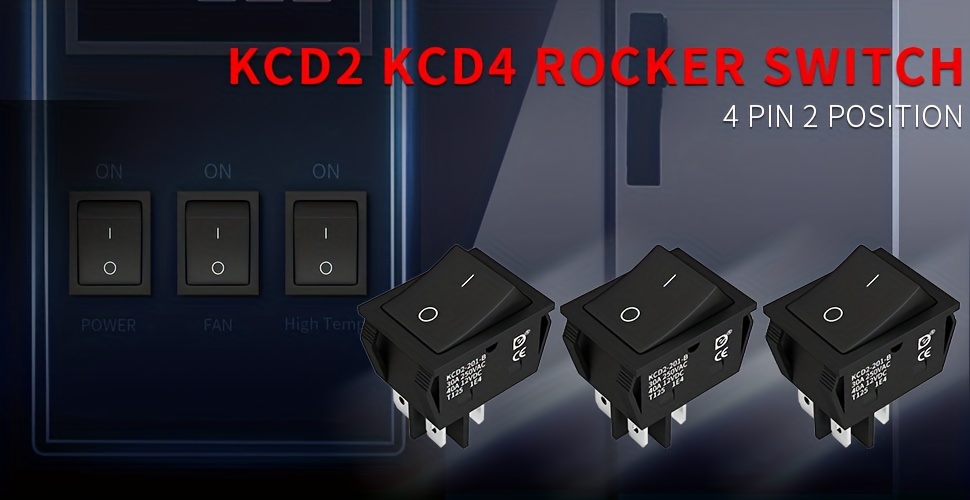 marque generique - 4x KCD4 Interrupteur à Bascule Marin à Bascule