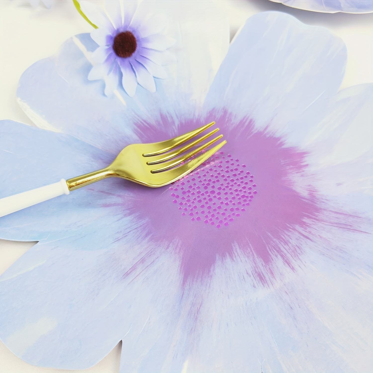 8 Pezzi Piatti Colorati A Forma Fiore Quadrato Piatti Carta - Temu