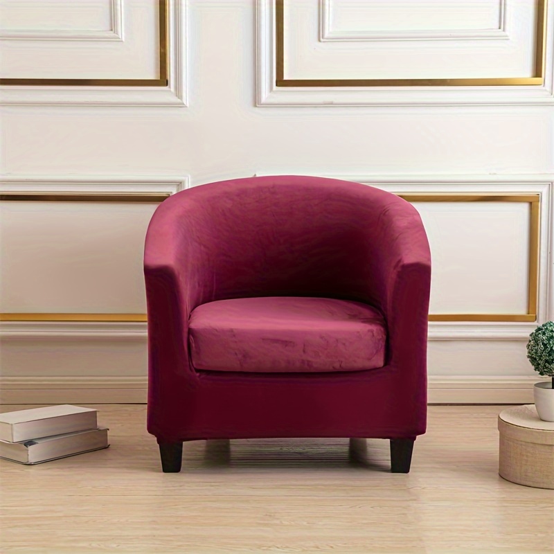 Velvet discount armchair slipcover