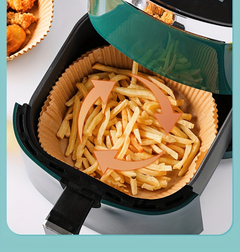 double sided silicone oil resistant air fryer paper plate nonstick baking oven dish for     household kitchen accessory details 2