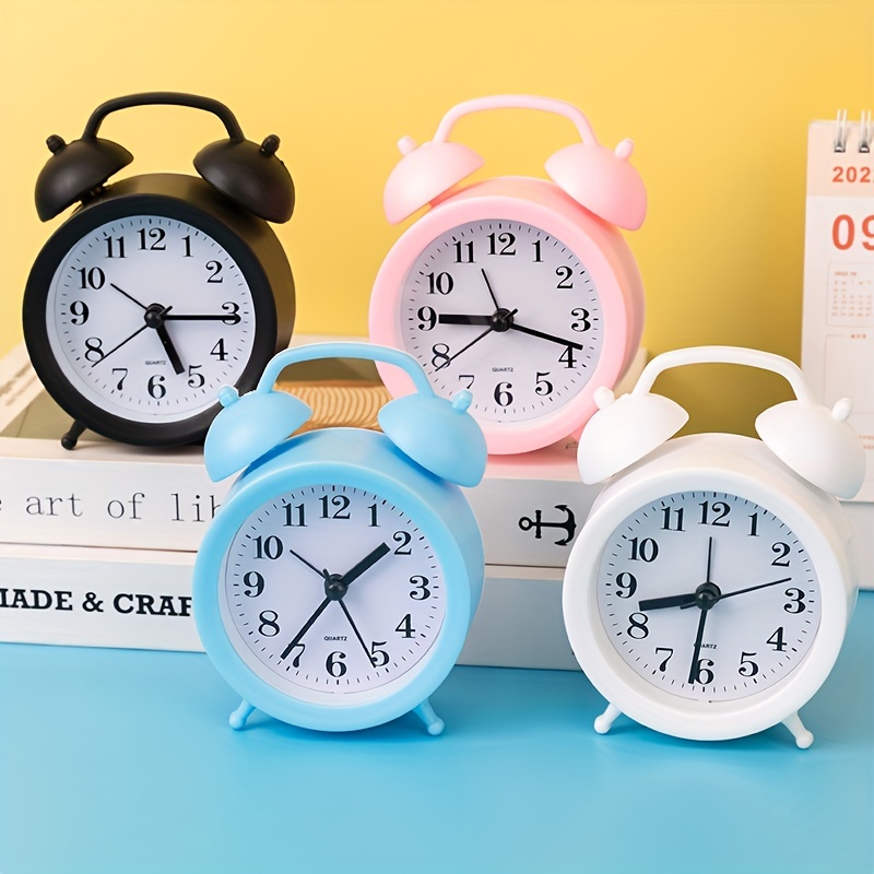 Reloj despertador digital de cuarzo, reloj despertador de metal, reloj  despertador para estudiantes, despertador, despertador, para niños, niña,  reloj