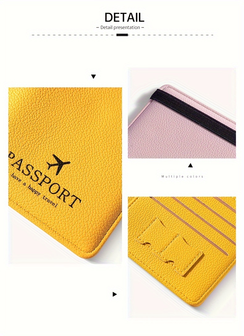 Passport Holder Rfid Anti furto Porta Passaporto Porta - Temu Italy