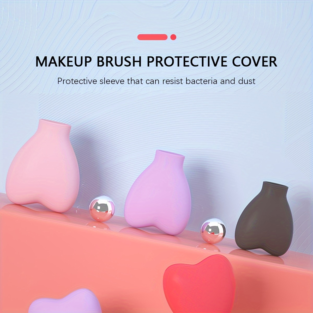 Silicone Makeup Brush Head Covers For Travel And Home - Temu