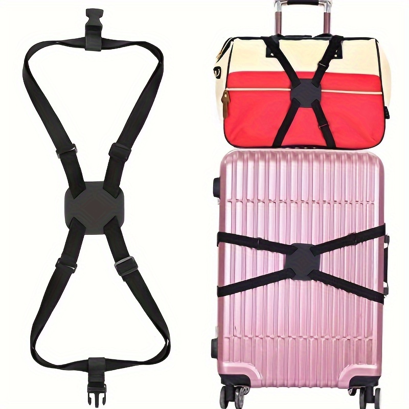 Elastic Adjustable Luggage Strap Carrier Strap Baggage Bungee Luggage Belts  Suitcase Belt Travel Security Carry On