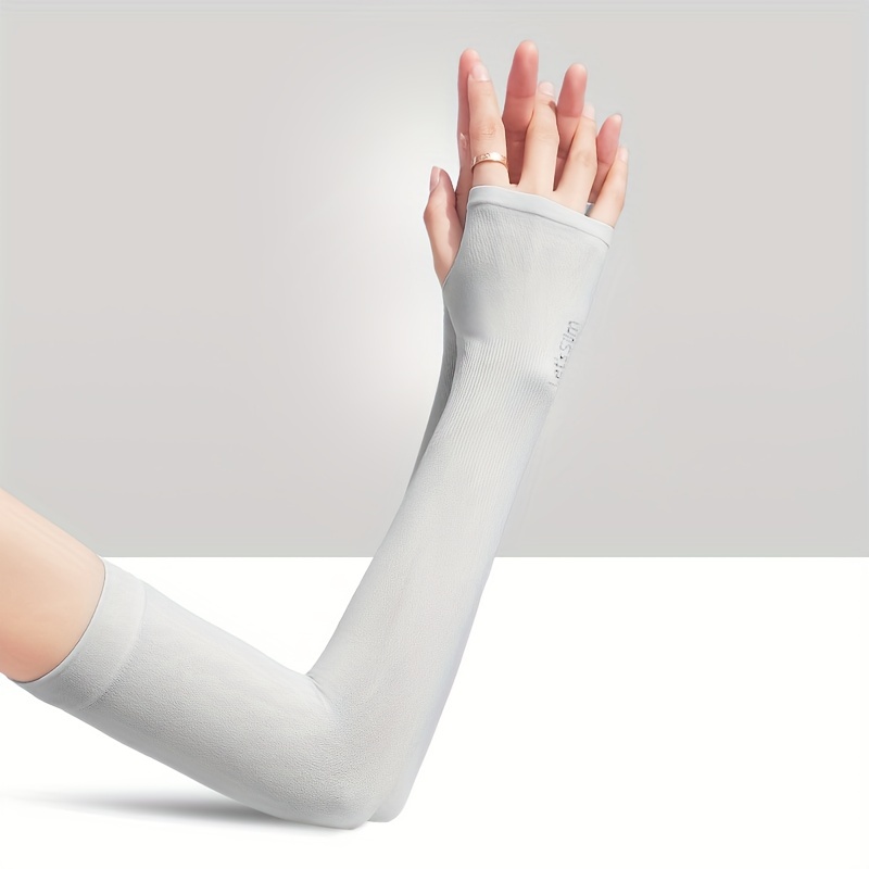 Ice Silk Gloves Women's Long Driving Armguard Sleeves Uv - Temu Australia