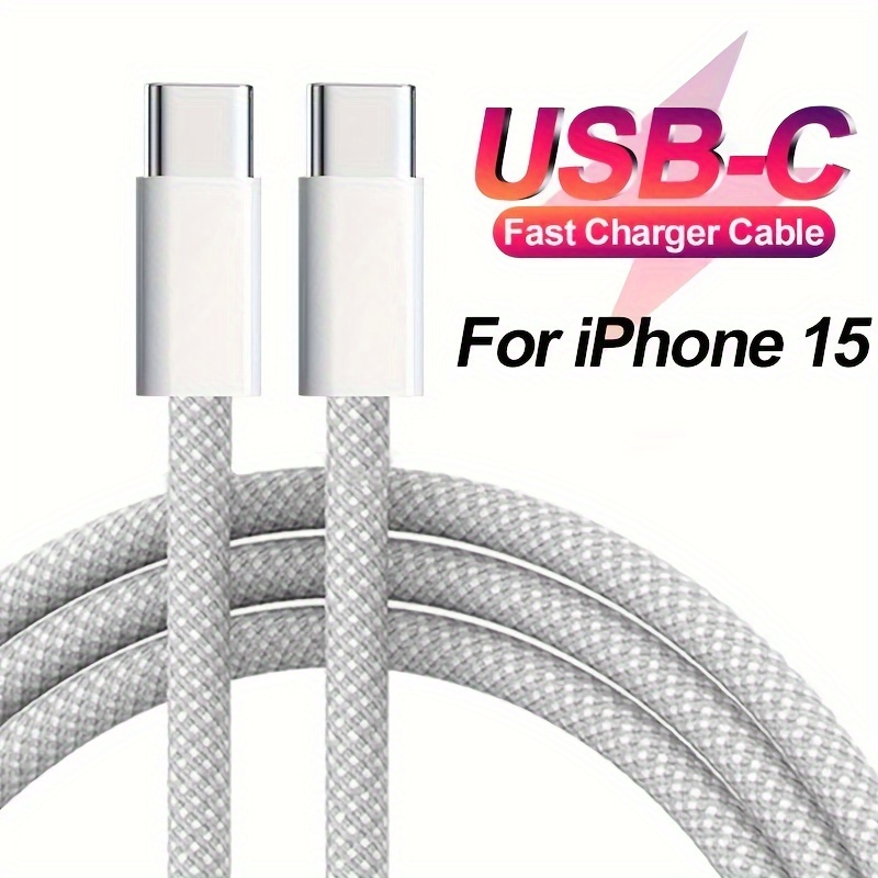 Pd Fast Charging Usb Type C To Type C Cable For Iphone 15 - Temu
