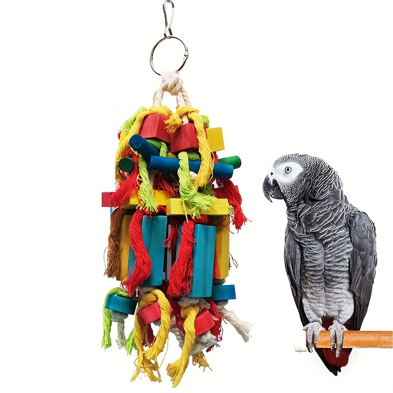 Fun Engaging Bird Cage Toy 1pc Bird Straw Chew Bites Ball Temu