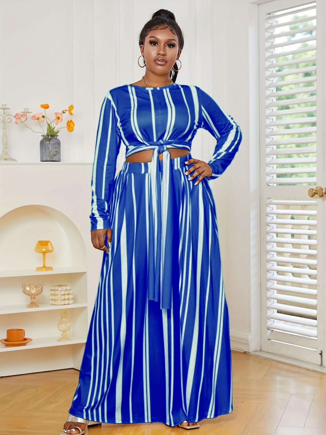 chinese dress ladies Plus Size Casual Maxi Dress Square Neck main image 0