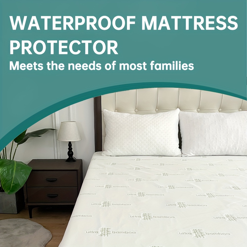 100% Waterproof Mattress Protector Pillowcases, 3d Air Bamboo Fabric ...